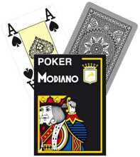 Mängukaardid Modiano Poker, mustad