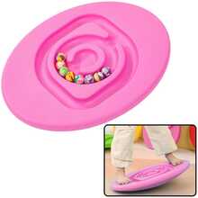 Sensoriline tasakaalulaud lastele Lean Toys, roosa, 46x36 cm