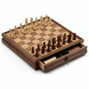 Male-kabe komplekt pähklipuust, kuningas 7,6 cm