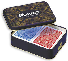 Mängukaardid Modiano Ramino Club metallkarbis