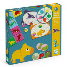 Mängukomplekt 3in1 Bingo, Domino, Memo Dinosaurused Djeco DJ08132