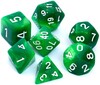 Mängutäringud Rebel RPG Dice Set, green and yellow