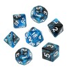 RPG täringukomplekt Rebel, must ja sinine