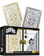 Mängukaardid Copag Legacy Bridge Jumbo index, topeltpakk, must ja kuldne