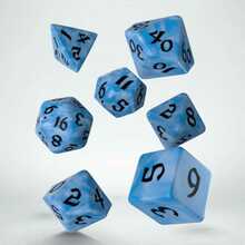 Klassikaline RPG Runic Glacier & must täringukomplekt, Q-WORKSHOP