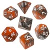 Lauamängude täringukomplekt Rebel RPG, oranž/hall