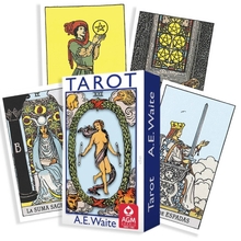 Tarot kaartide komplekt A.E. Waite Blue Edition, standardne portugali väljaanne