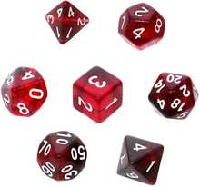 RPG täringukomplekt REBEL - Moonstones, Maroon