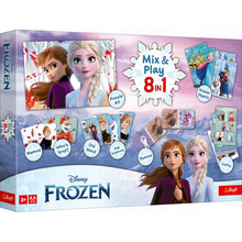 Lauamängude komplekt Frozen 8in1 Mix&play