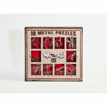 Mõistatuste komplekt Eureka 10 Metal Puzzles Red Set