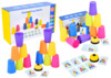 Värviliste tasside ja kaartidega mäng Lean Toys