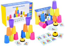 Värviliste tasside ja kaartidega mäng Lean Toys