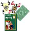 Mängukaardid Modiano Poker 4 Jumbo Index, tumeroheline