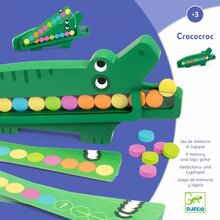 Hariv puidust mäng Krokodill, Djeco DJ01629