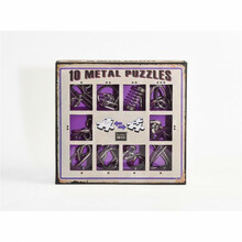 Metallist nuputamisümbermängude komplekt 10 Metal Puzzles Eureka Purple Set