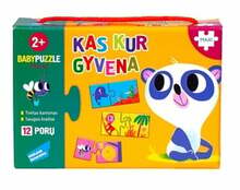 Arendav pusle Baby Puzzle Kes elab kus?, 24 tükki, mitmevärviline