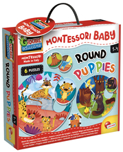 Montessori ümmargune pusle, Leia loomabeebile ema, 106004