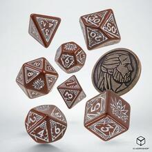 Täringukomplekt The Witcher Geralt, pruun ja hõbe
