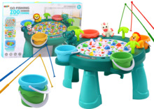 Arkaadne kalapüügimäng Lean Toys, roheline laud