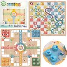 Lauamäng 2in1 Ludo (hiina mäng) + Vabasta loomad, WOOPIE