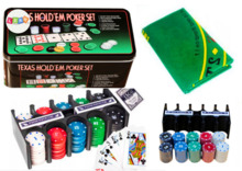 Lauamäng Lean Toys pokkerikomplekt, 2 kaardipakki, žetoonid, mängulaud