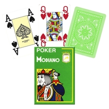 Kaardid Modiano Poker 4 Jumbo Index, heleroheline