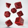 Täringukomplekt Call of Cthulhu: The Outer Gods Nyarlathotep, punane ja must