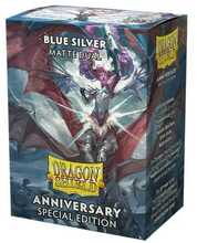 Kaardikaitsed Dragon Shield Standard Matte Dual Sleeves Special Edition, Blue Silver, 100 tk