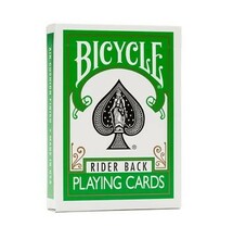 Kaardipakk Bicycle Rider Back, roheline