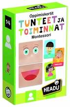 Õppekaardid Emotions and Actions Montessori, soome keel