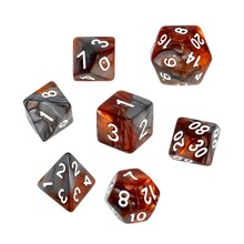 RPG täringukomplekt Rebel, pruun/hall