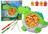 Lauamäng kalapüük Lean Toys Fishing Game, dinosaurus, roheline