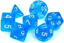 Täringukomplekt RPG Dice Set - Crystal - Blue Rebel