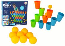 Lauamäng Lean Toys Quick Stack Cup, 44 tk