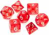 Täringukomplekt Rebel RPG Dice Set - Crystal - Red