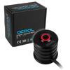 Arvutikorpuse nupp Alphacool Power Button 19mm, punane valgustus, must