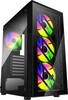 Arvutikorpus FSP CMT192, Midi Tower, must, läbipaistev külg, 4x RGB ventilaatorit