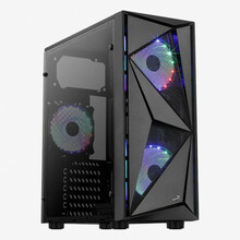 Arvutikorpus Aerocool Glider Cosmo-A-BK-v2, Midi Tower, must