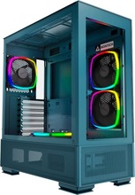 Arvutikorpus Montech Sky Two, Midi Tower, sinine, Tempered Glass x 2