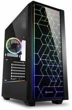 Arvutikorpus Sharkoon RGB LIT 100, must