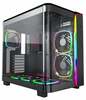 Arvutikorpus Montech King 95 Pro, Midi-Tower, Tempered Glass, ARGB, must