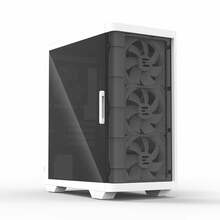Arvutikorpus Zalman M4, Mini Tower, ARGB, must/valge/läbipaistev