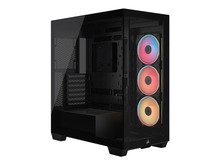 Arvutikorpus Corsair 3500X LXR LINK, Mid Tower, E-ATX, RGB, Tempered Glass, must