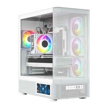 Arvutikorpus Modecom Volcano AQ400 ARGB Midi, valge