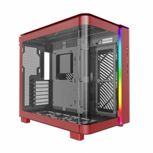 Arvutikorpus Montech King 95, Midi-Tower, must/punane