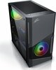 Arvutikorpus Evolveo M5, mATX, must, läbipaistev külg