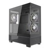 Mänguarvuti korpus Gembird Fornax X550, ATX, 2x USB 3.2 + 1x USB type-C, must