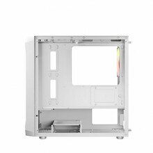 Arvutikorpus Logic Portos ARGB Mini, USB 3.0, valge