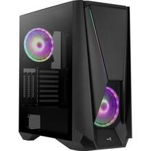 Arvutikorpus Aerocool PGS Visor-G-BK-v1, Mid Tower, must