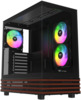 Arvutikorpus Thermaltake View 270 Plus WS ARGB, Tower, must/puidutekstuur, Tempered Glass x 2